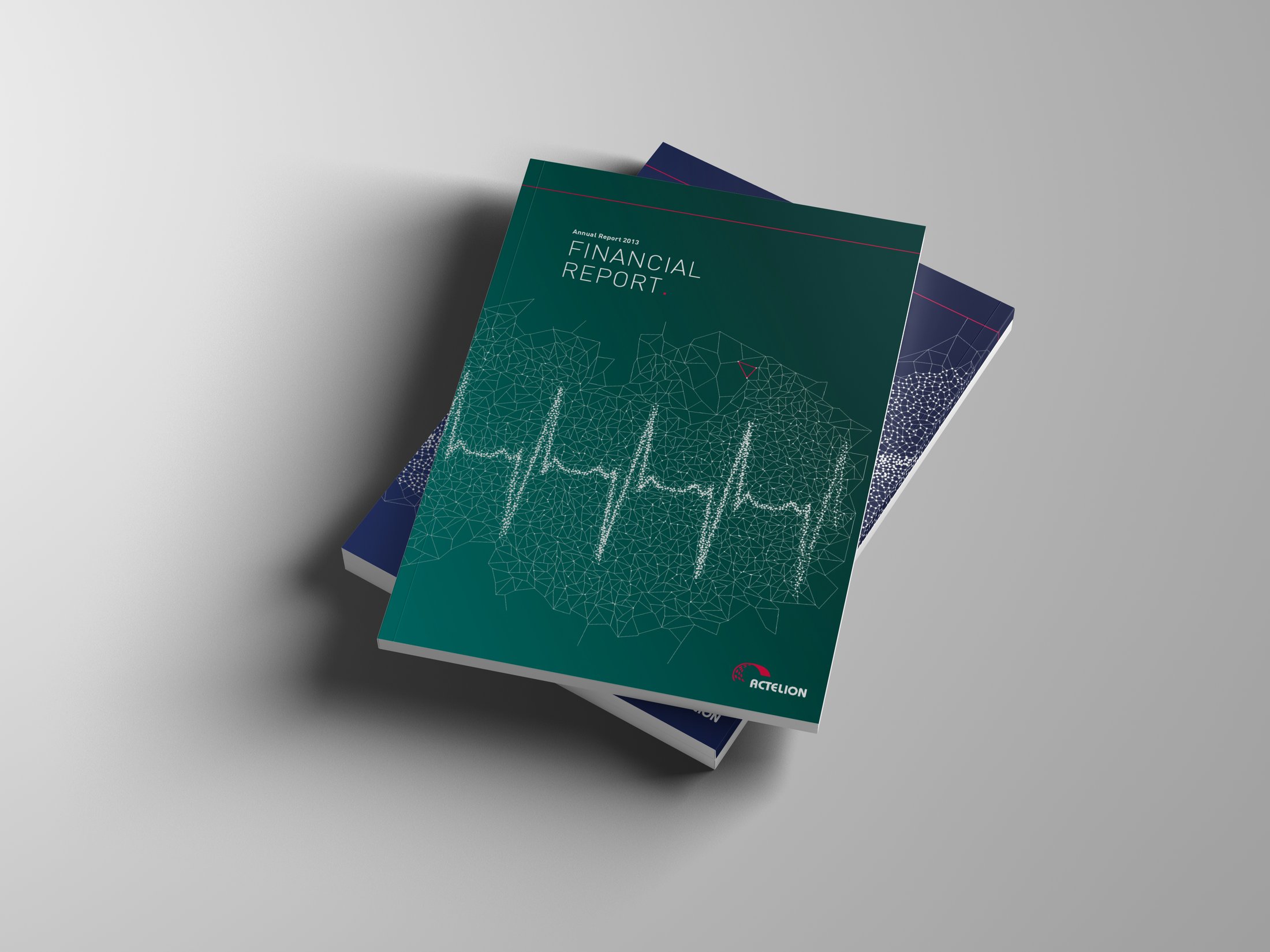 Actelion annual report slipcase, all four volumes