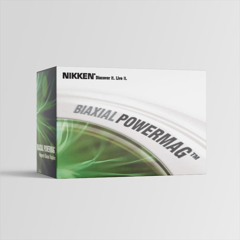 Carton box mockup, 170 x 115 x 90 mm, for Nikken Wellness.