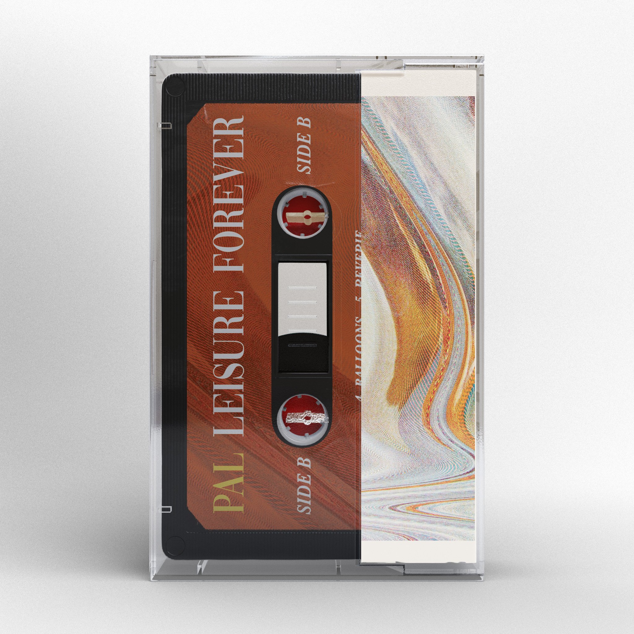 Cassette mockup, side view.